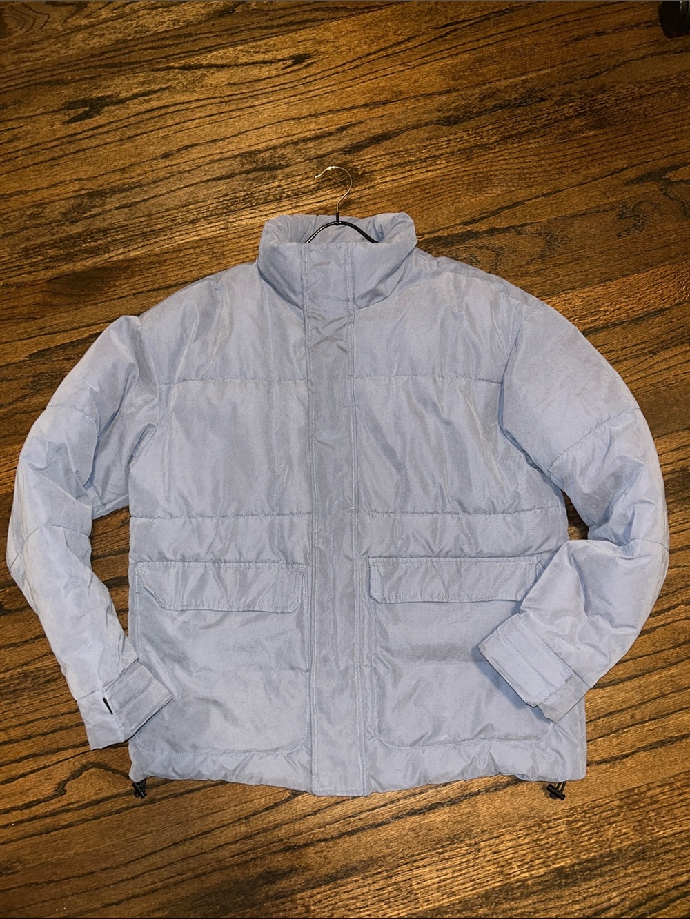 Zara Light Blue Women’s Puffer Jacket